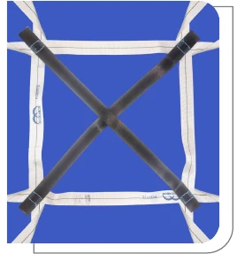 Reforço central cruzado em X da Marine Sling Multiway